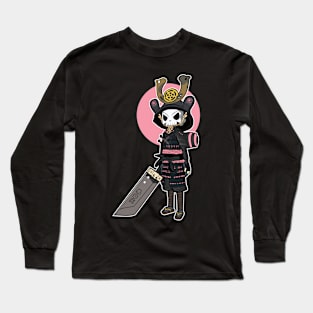 Pink Skull Samurai Long Sleeve T-Shirt